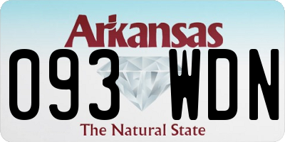 AR license plate 093WDN