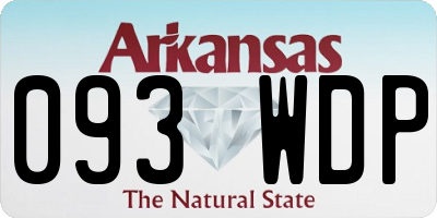 AR license plate 093WDP
