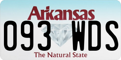 AR license plate 093WDS