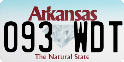 AR license plate 093WDT