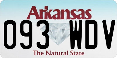 AR license plate 093WDV