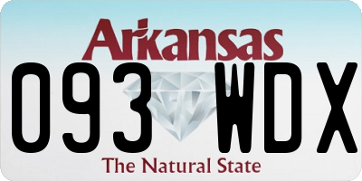 AR license plate 093WDX