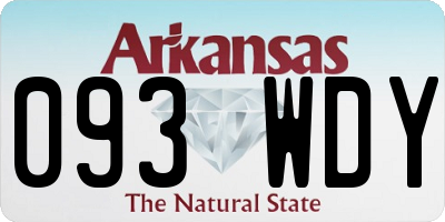 AR license plate 093WDY