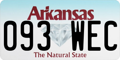 AR license plate 093WEC