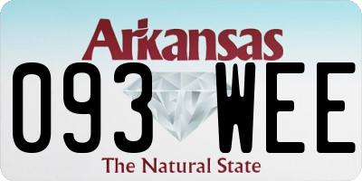 AR license plate 093WEE