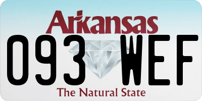 AR license plate 093WEF
