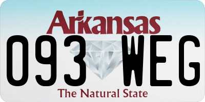 AR license plate 093WEG