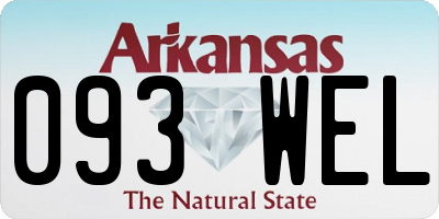 AR license plate 093WEL