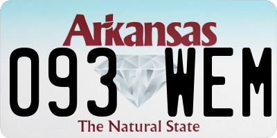 AR license plate 093WEM