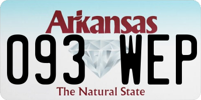 AR license plate 093WEP