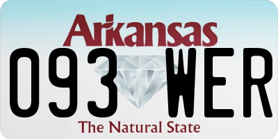 AR license plate 093WER