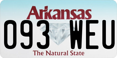 AR license plate 093WEU