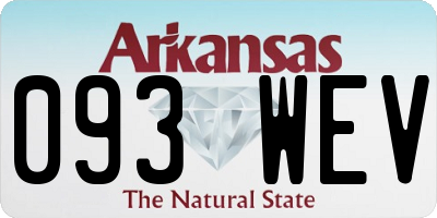 AR license plate 093WEV