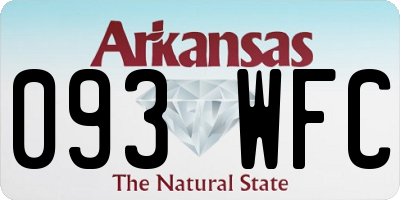 AR license plate 093WFC