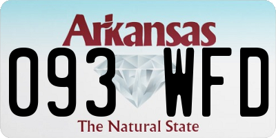 AR license plate 093WFD