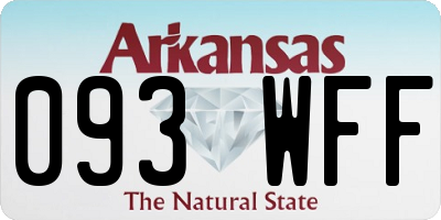 AR license plate 093WFF