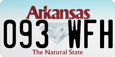 AR license plate 093WFH