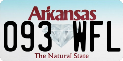AR license plate 093WFL