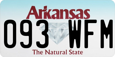 AR license plate 093WFM