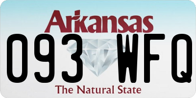 AR license plate 093WFQ