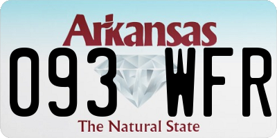 AR license plate 093WFR