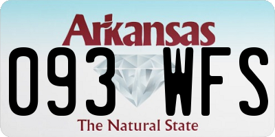 AR license plate 093WFS