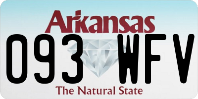 AR license plate 093WFV