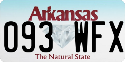 AR license plate 093WFX