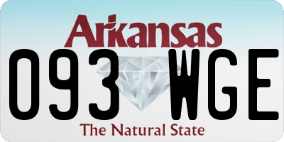 AR license plate 093WGE