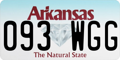 AR license plate 093WGG
