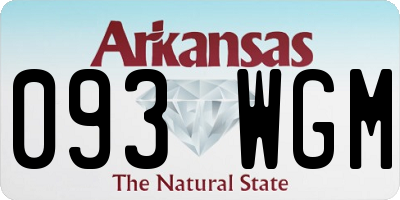 AR license plate 093WGM
