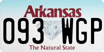 AR license plate 093WGP