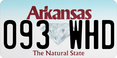 AR license plate 093WHD