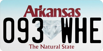 AR license plate 093WHE