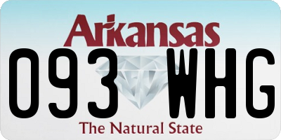 AR license plate 093WHG