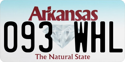 AR license plate 093WHL