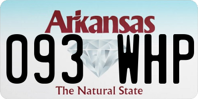 AR license plate 093WHP