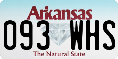 AR license plate 093WHS