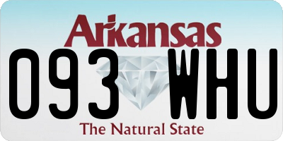 AR license plate 093WHU