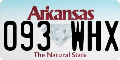 AR license plate 093WHX