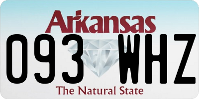 AR license plate 093WHZ