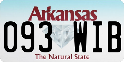 AR license plate 093WIB