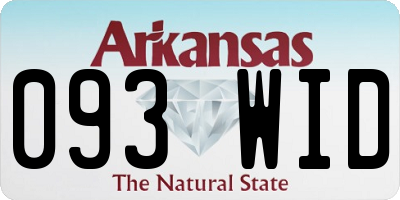 AR license plate 093WID