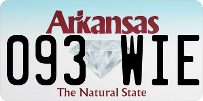 AR license plate 093WIE