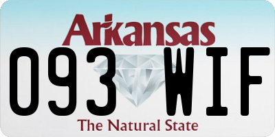 AR license plate 093WIF