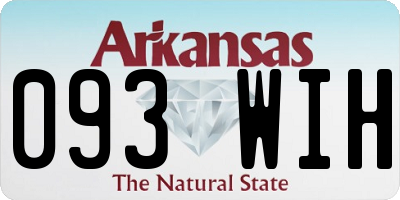 AR license plate 093WIH