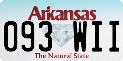 AR license plate 093WII