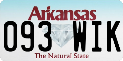 AR license plate 093WIK