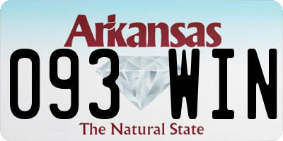 AR license plate 093WIN