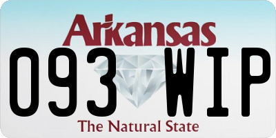 AR license plate 093WIP
